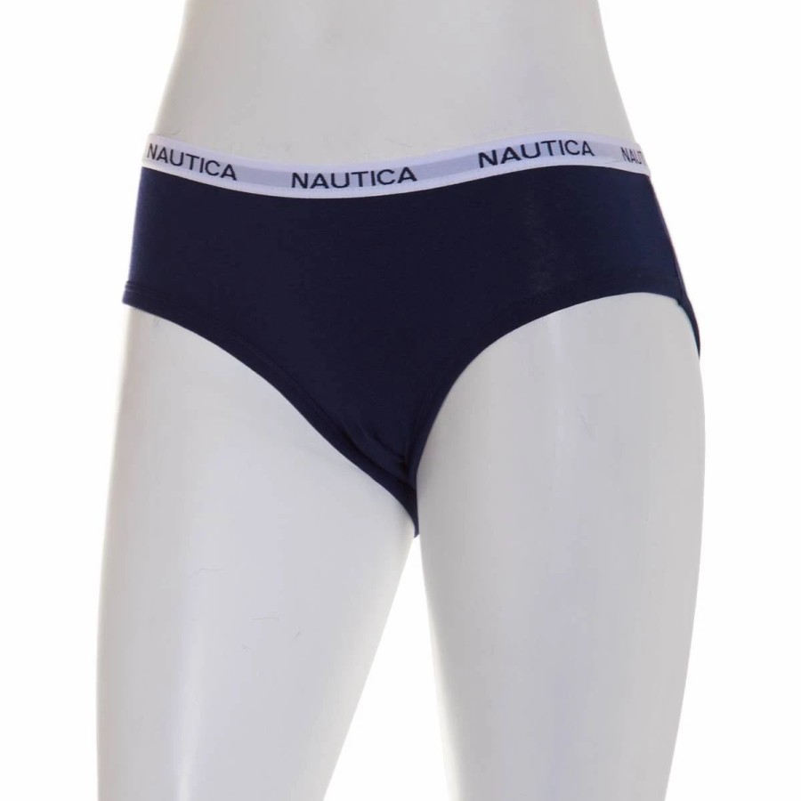 Underwear * | Underwear Womens Nautica Cotton Hipster Panties Nt9915Am