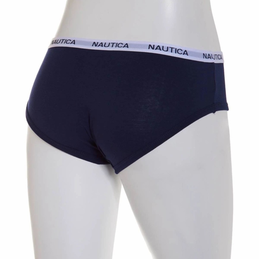 Underwear * | Underwear Womens Nautica Cotton Hipster Panties Nt9915Am