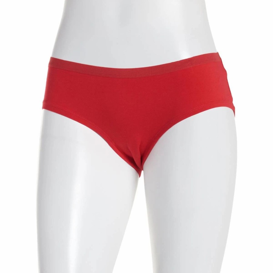 Underwear * | Underwear Womens Rene Rofe Love Me More Hipster Panties 155977-Red