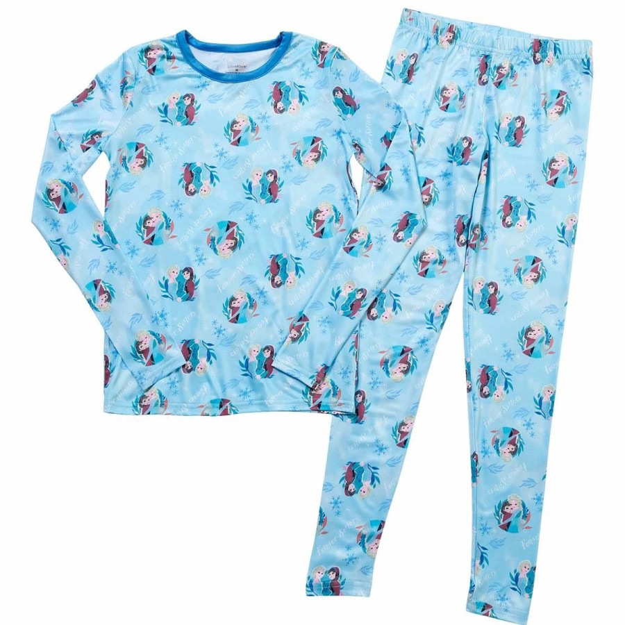 Underwear * | Underwear Girls (7-16) Cuddl Duds Disney Frozen 2Pc. Thermal Set