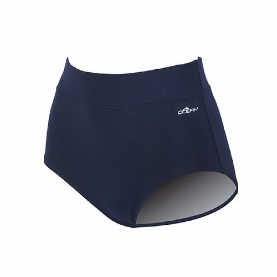 Swimsuits * | Swimsuits Womens Dolfin Solid Conservative Swim Bottoms Briefs Navy