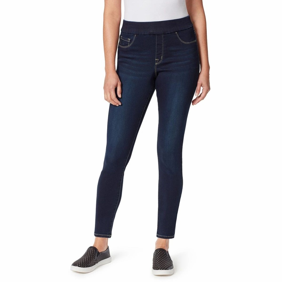 Jeans * | Womens Gloria Vanderbilt Amanda Mid Rise Pull On Jeans