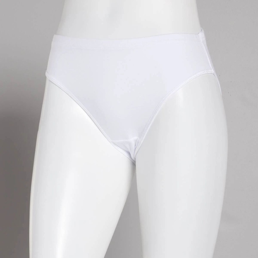 Underwear * | Underwear Womens Rene Rofe High Cut Brief Panties 142779-Wht