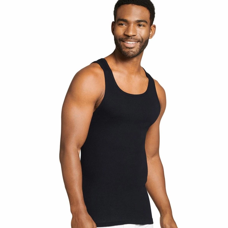 Underwear * | Underwear Mens Jockey 4Pk. Cotton Athletic Tank Tops