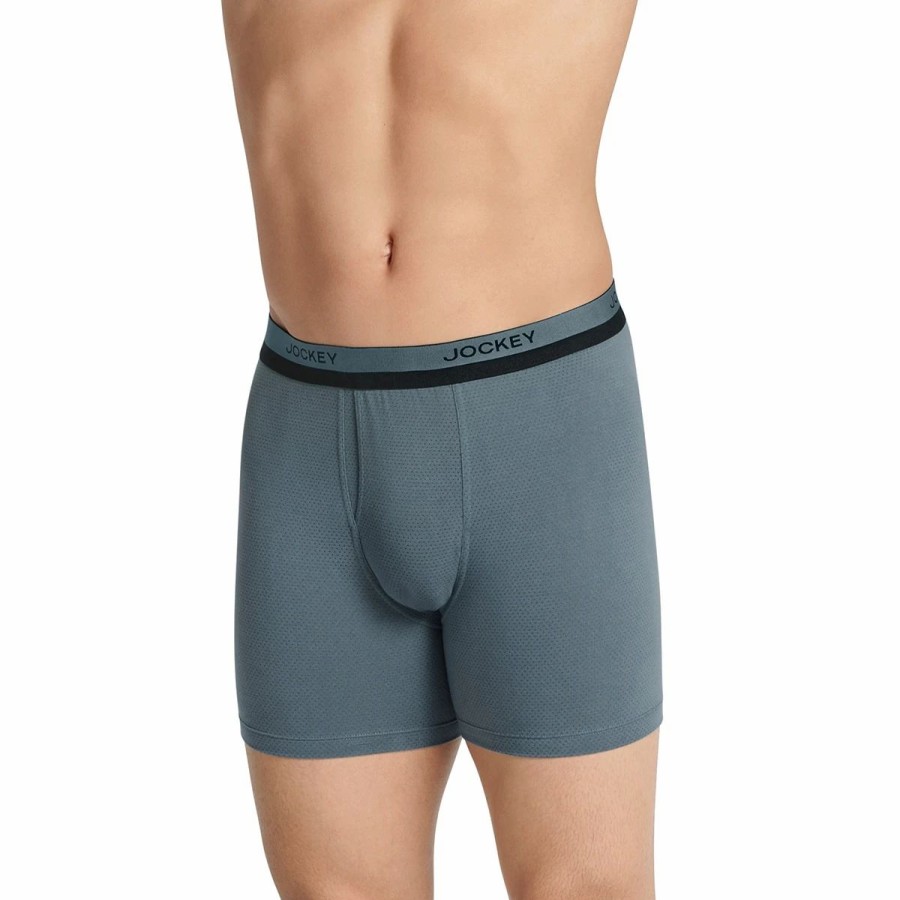 Underwear * | Underwear Mens Jockey 3Pk. Breathe Boxer Briefs