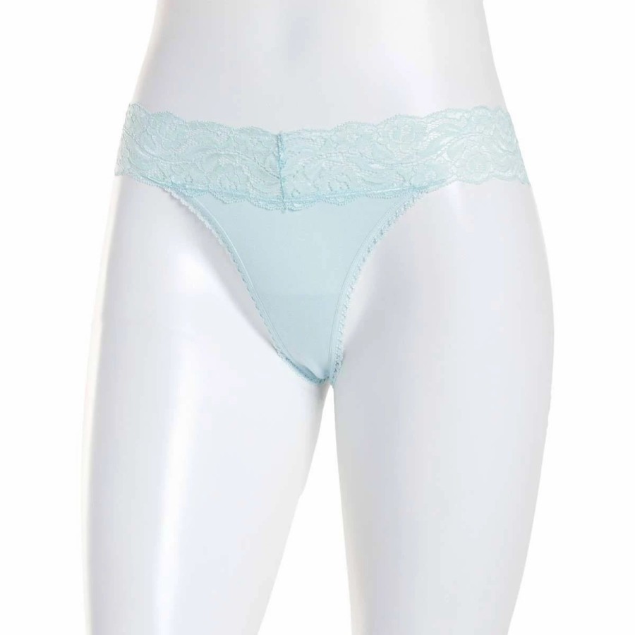 Underwear * | Underwear Womens Rene Rofe Thong Panties 127641-Blug