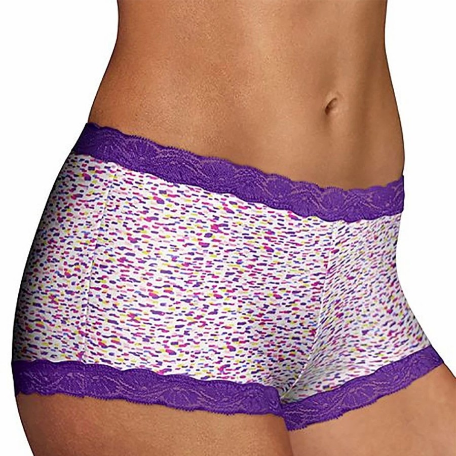 Underwear * | Underwear Womens Maidenform Microfiber Boyshorts Panties 40760