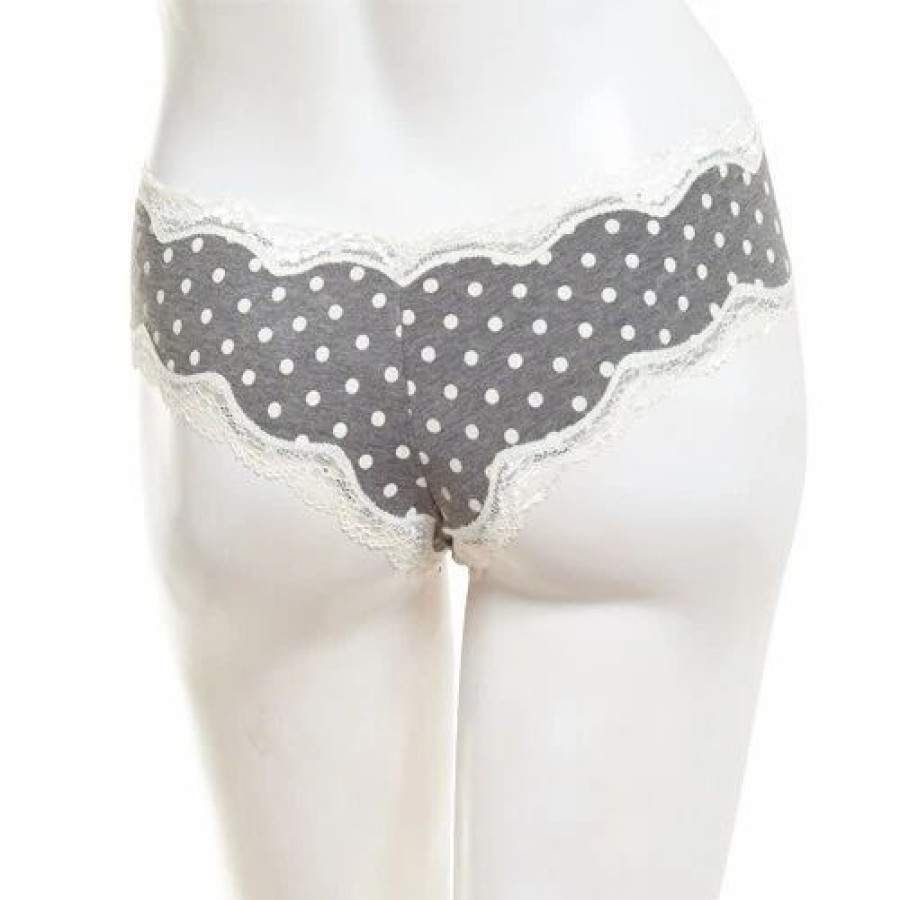 Underwear * | Underwear Juniors St. Eve Cotton Lace Bikini Panties 516402