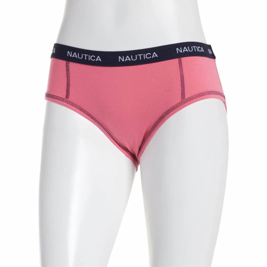 Underwear * | Underwear Womens Nautica Rapture Rose Hipster Panties Nt4430Ap