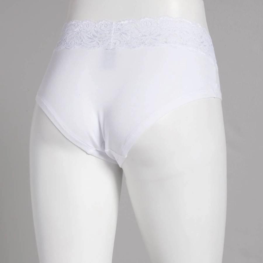 Underwear * | Underwear Woemns Rene Rofe No Limits Hipster Panties 157641-Wht