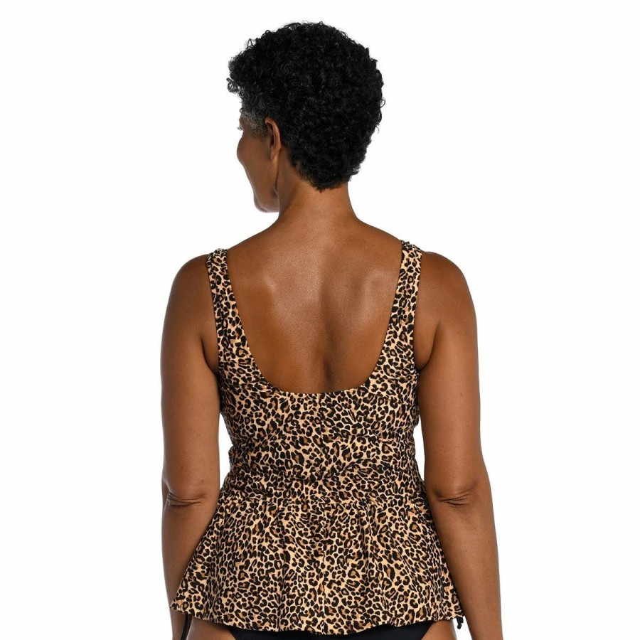 Swimsuits * | Swimsuits Womens Maxine Cougar Empire Tankini Swim Top