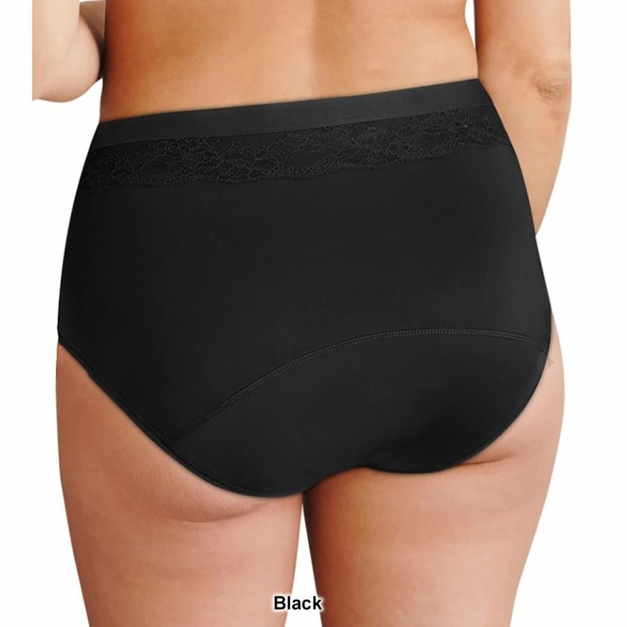 Underwear * | Underwear Womens Bali Beautifully Confident Leak Protection Briefs Dfllb1