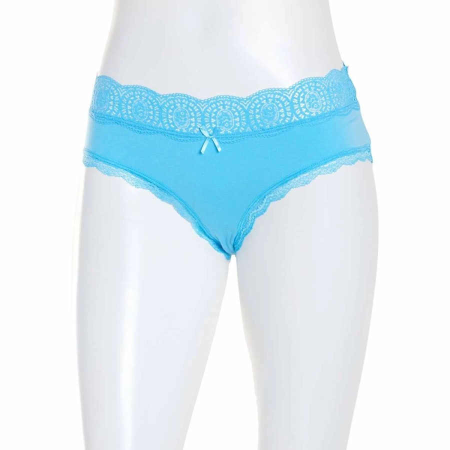 Underwear * | Underwear Juniors Rene Rofe Waist No Time Hipster Panties -156658-Blug