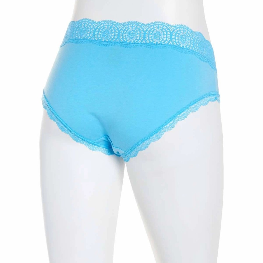 Underwear * | Underwear Juniors Rene Rofe Waist No Time Hipster Panties -156658-Blug