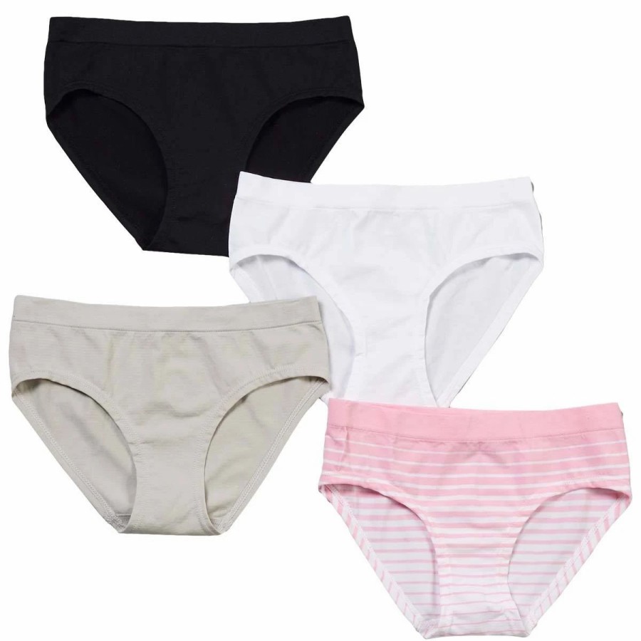 Underwear * | Girls (7-16) Rene Rofe 4Pk. Leora Seamless Underwear