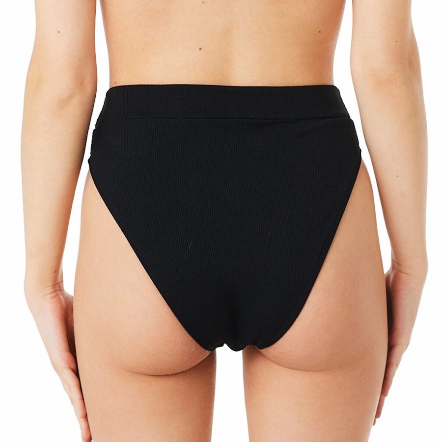 Swimsuits * | Swimsuits Juniors Forever 21 Waffle High Waist Bikinis Swim Bottom