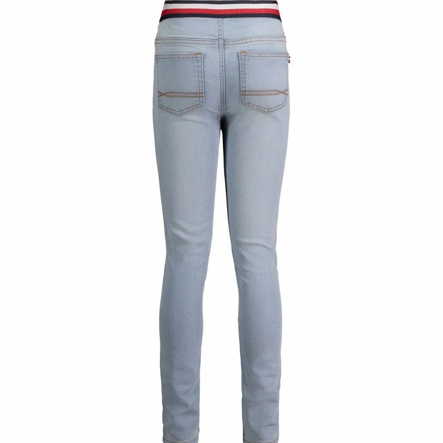 Jeans * | Jeans Girls (7-16) Tommy Hilfiger Jacquard Waist Jeggings Sullivan