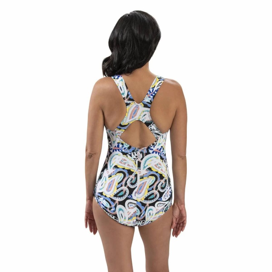 Swimsuits * | Swimsuits Womens Dolfin Aquashape Awakening Conservative Swimsuit