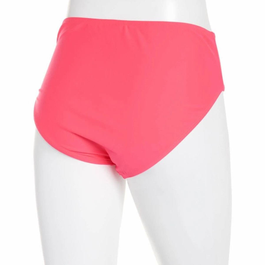 Swimsuits * | Swimsuits Juniors Cyn & Luca Solid Hannah High Waist Swim Bottom