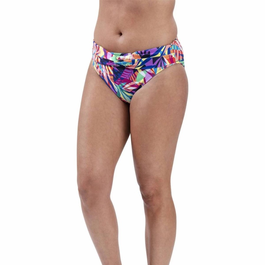 Swimsuits * | Swimsuits Womens Dolfin Aquashape Las Palmast Brief Swim Bottoms