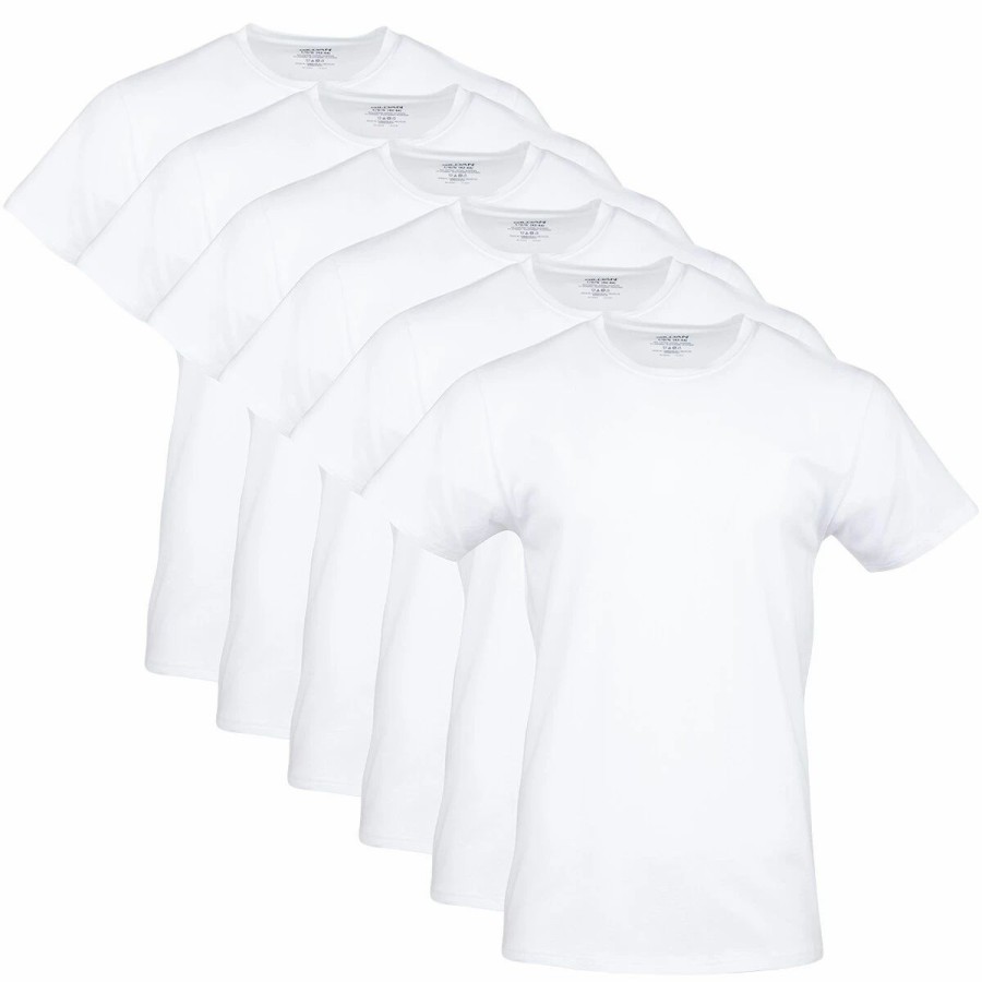 Underwear * | Underwear Mens Gildan 6Pk. Crew Neck T-Shirts