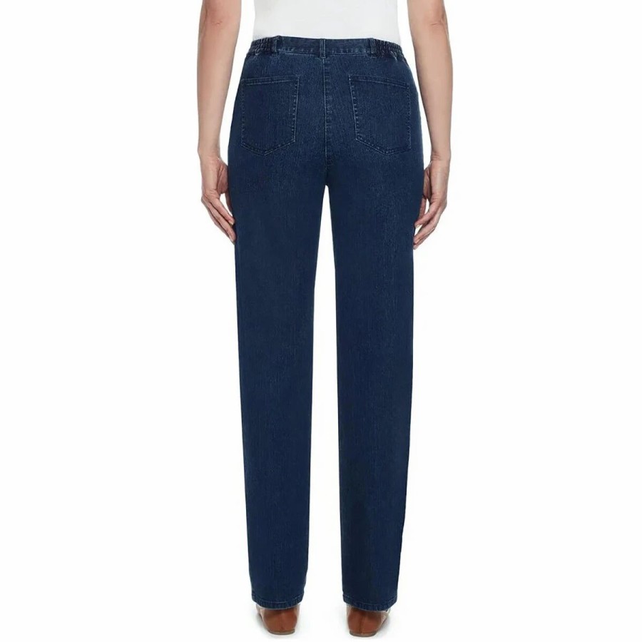 Jeans * | Petite Ruby Rd. Key Item Classic Fly Front Side Elastic Jeans