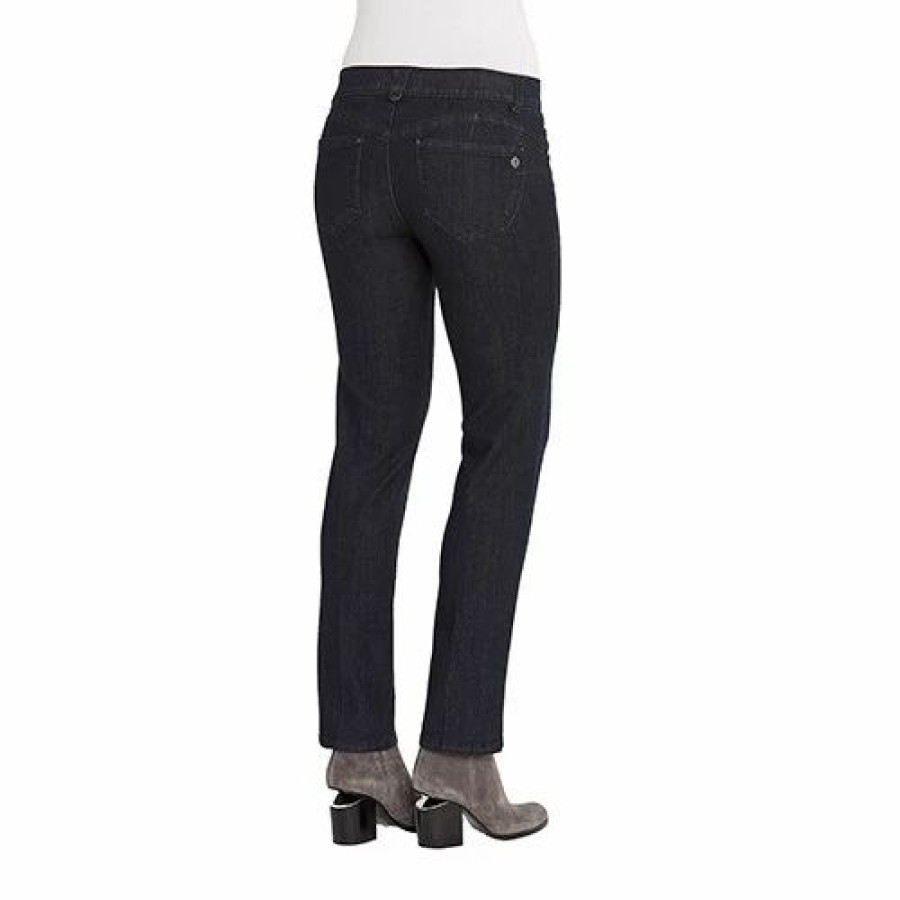 Jeans * | Plus Size Democracy "Ab"Solution Straight Leg Jeans