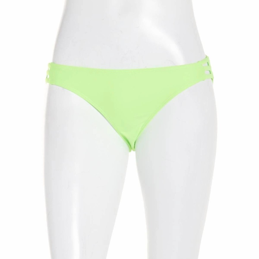 Swimsuits * | Swimsuits Juniors Cyn & Luca Solid Tri Side Swim Bottoms