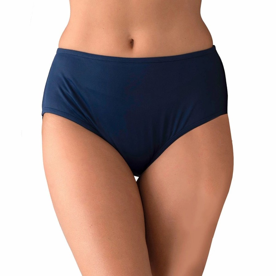 Swimsuits * | Swimsuits Womens Del Raya Solid Brief Swim Bottoms