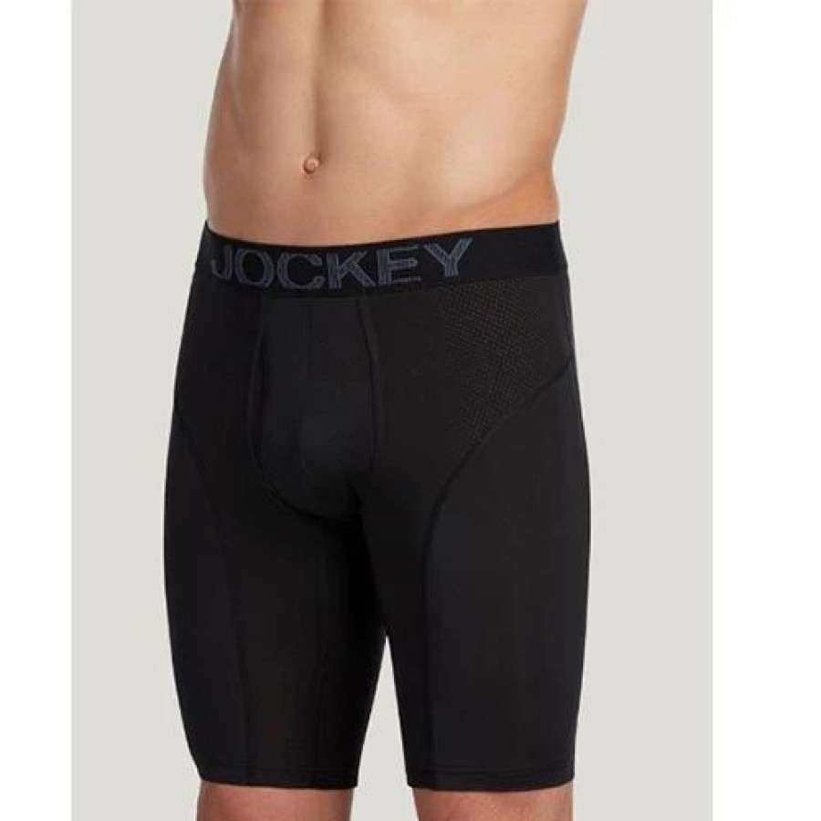 Underwear * | Underwear Mens Jockey Big Man Athletic Rapidcool Midway Boxer Briefs