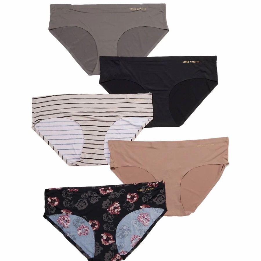 Underwear * | Underwear Womens Vince Camuto Bonded 5Pk. Hipster Panties Pvco72613Aebv