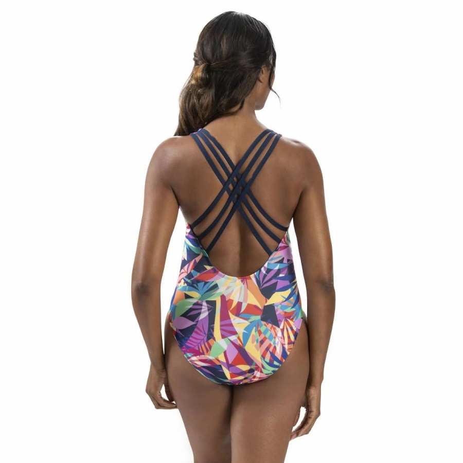 Swimsuits * | Swimsuits Womens Dolfin Aquashape Las Palmas Contemporary Swimsuit