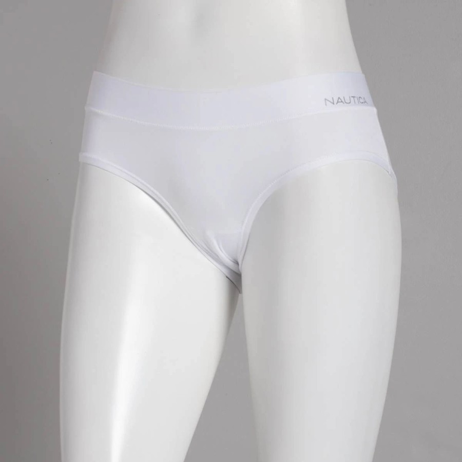 Underwear * | Underwear Womens Nautica Ultra Soft Nylon Hipster Panties Nt8546U