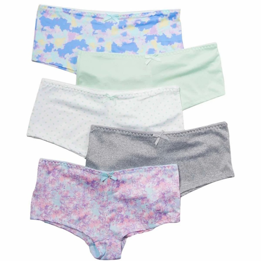 Underwear * | Underwear Womens Paris Blues 5Pk. Micro Boyshorts Panties Pb2026-5Pk