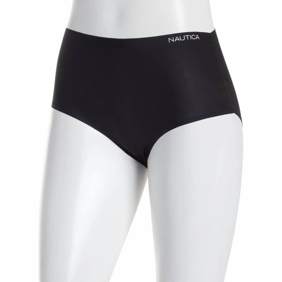 Underwear * | Underwear Womens Nautica Ultra Soft Laser Brief Panties