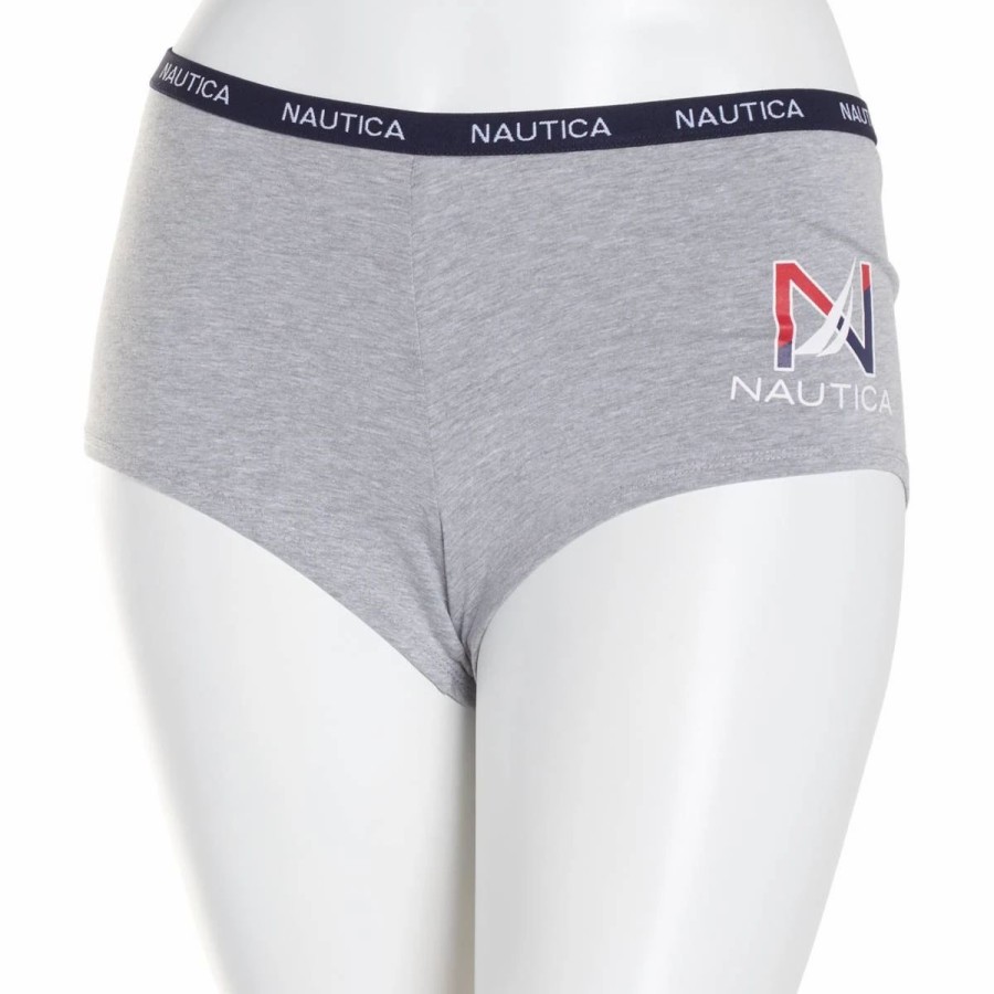 Underwear * | Underwear Plus Size Nautica Boyshort Panties Nt9277Ai