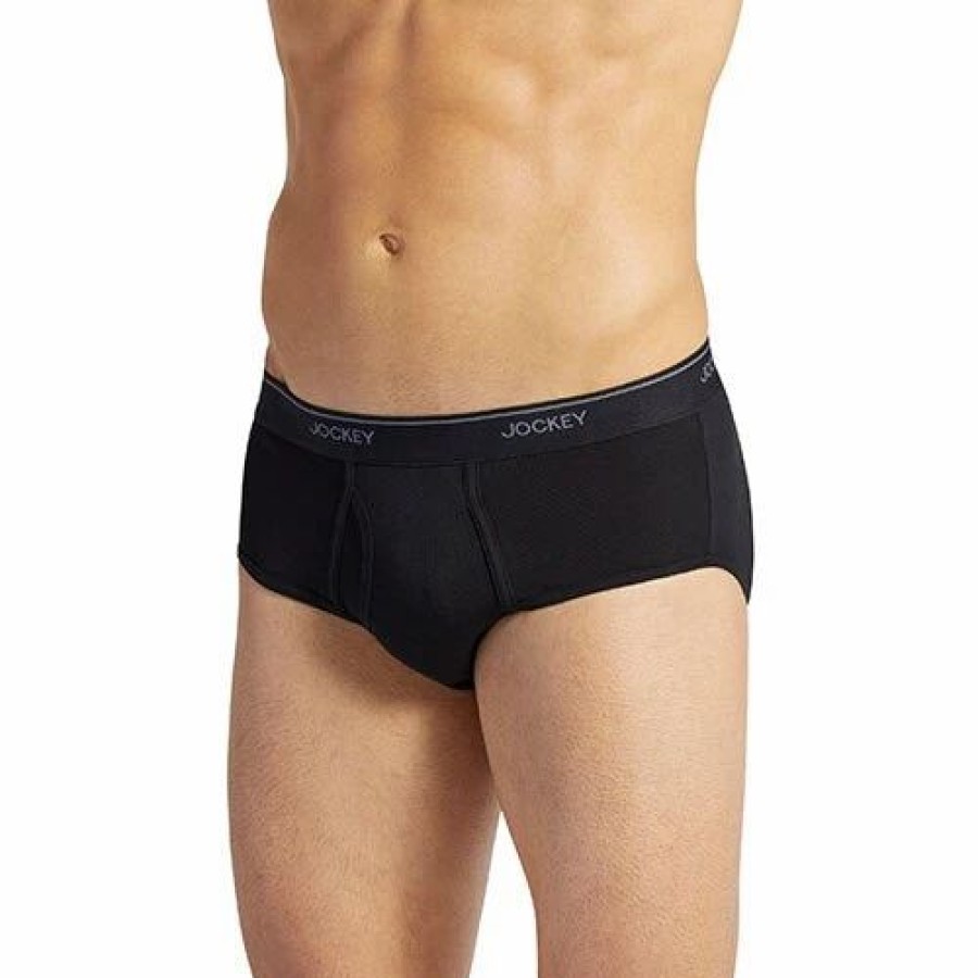 Underwear * | Underwear Mens Jockey Essential Fit Staycool+ 4Pk. Briefs