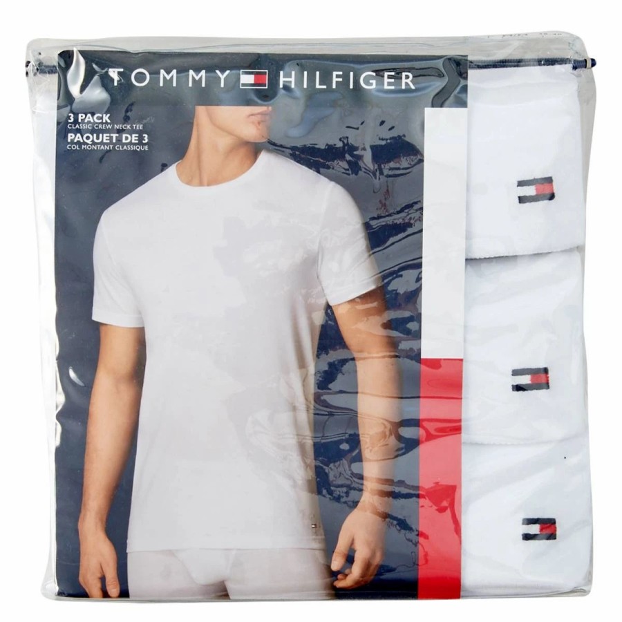 Underwear * | Underwear Mens Tommy Hilfiger 3Pk. Crew Neck T-Shirt