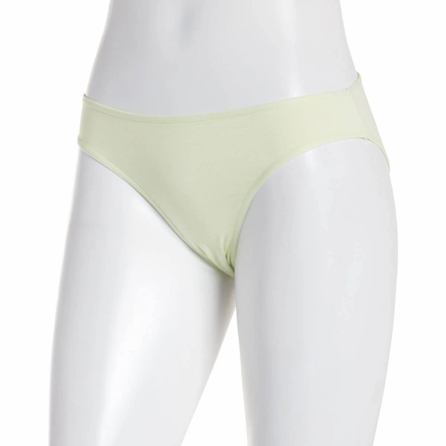 Underwear * | Underwear Womens Rene Rofe Spandex Bikini Panties 16206-Lime