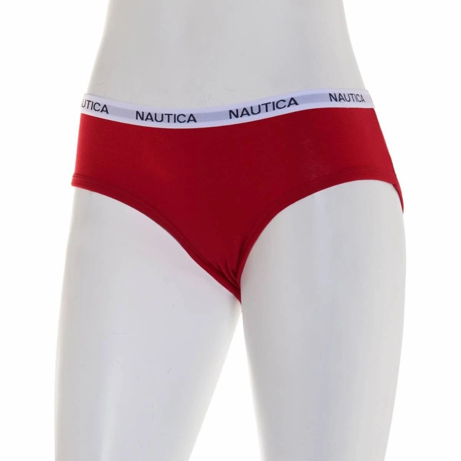 Underwear * | Underwear Womens Nautica Cotton Hipster Panties Nt9915Ao