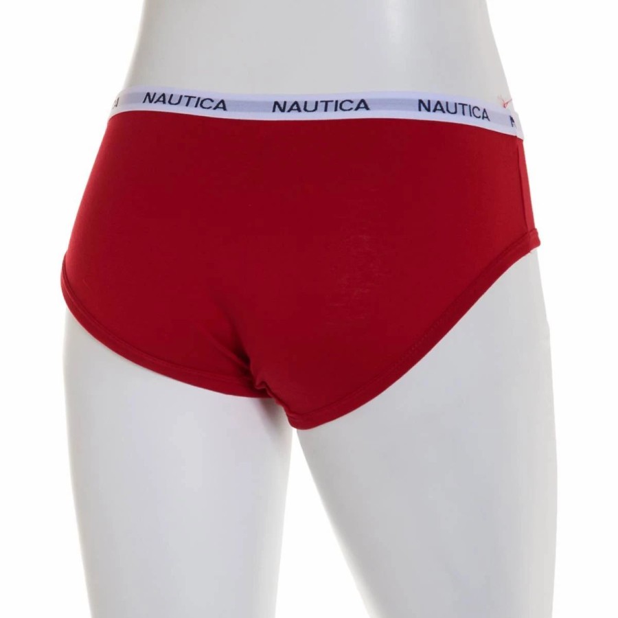 Underwear * | Underwear Womens Nautica Cotton Hipster Panties Nt9915Ao