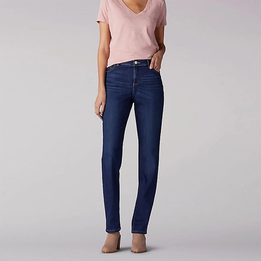 Jeans * | Petite Lee Instantly Slim Relaxed Fit Ellis Jeans Short