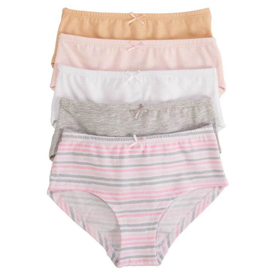 Underwear * | Girls (7-16) Rene Rofe 5Pk. Julianna Stripe Underwear