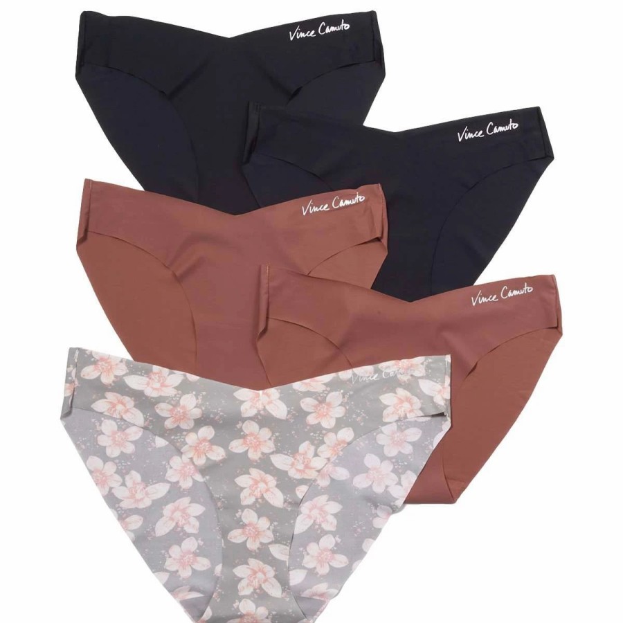 Underwear * | Underwear Womens Vince Camuto 5Pk. V-Front Bikini Panties Vco72806