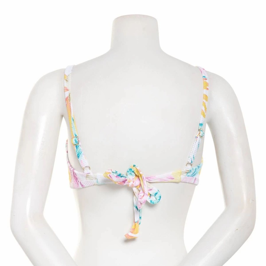 Swimsuits * | Swimsuits Juniors California Sunshine Rib Bralette Swim Top