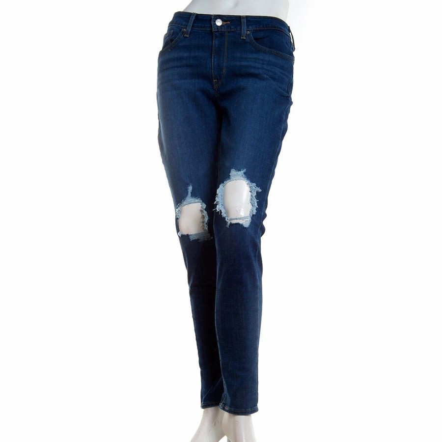 Jeans * | Womens Levi'S Distressed Knees Denim Maui Breeze Skinny Jeans