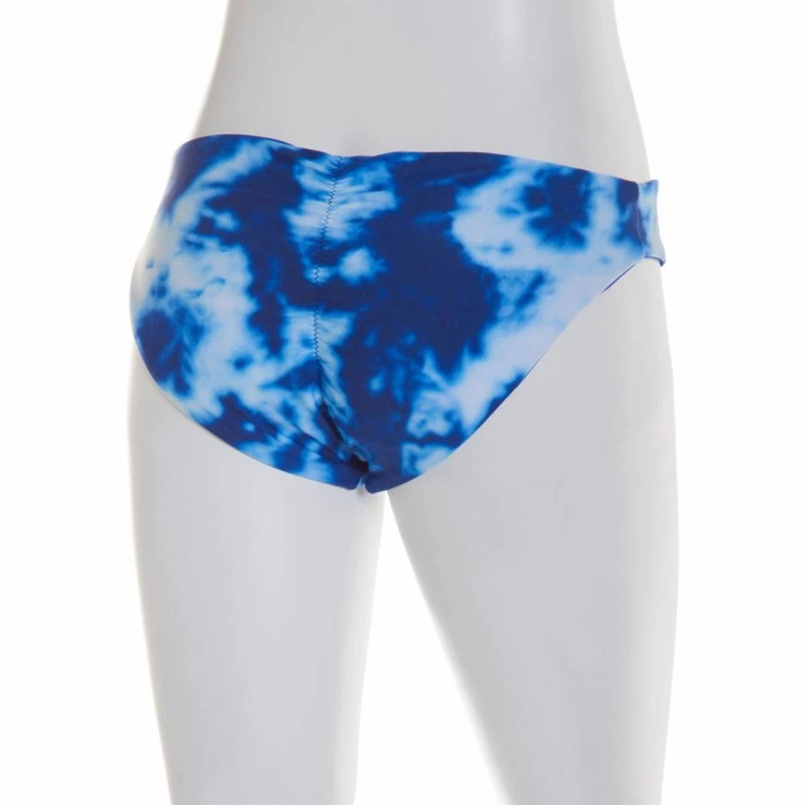 Swimsuits * | Swimsuits Juniors Cyn & Luca Tie Dye Ruched Back Swim Bottoms