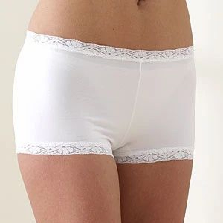 Underwear * | Underwear Womens Maidenform Lace Trim Boyshort Panty 40760