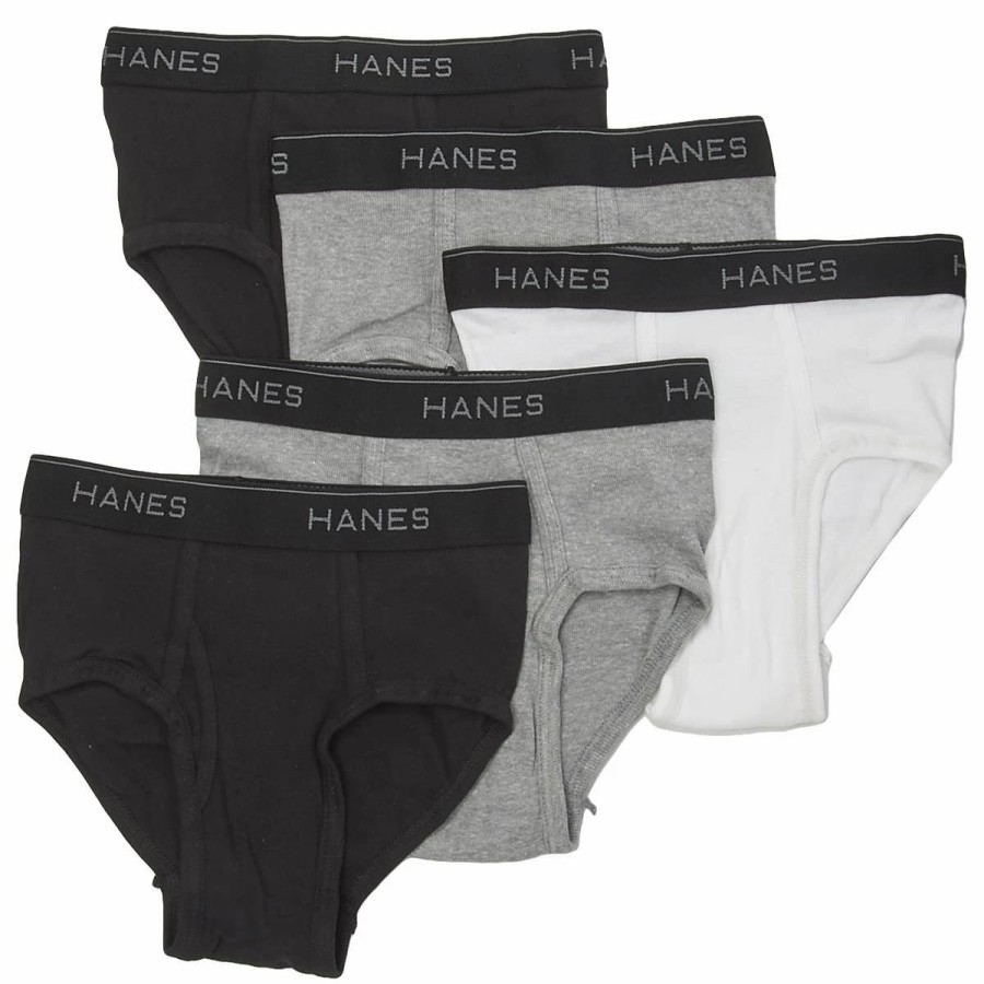 Underwear * | Underwear Boys (8-20) Hanes Ultimate 5Pk. Dyed Briefs