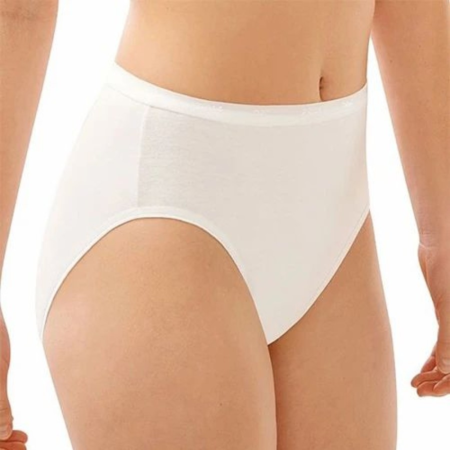 Underwear * | Underwear Womens Bali Full Cut Fit Cotton High Cut Briefs Dfff62